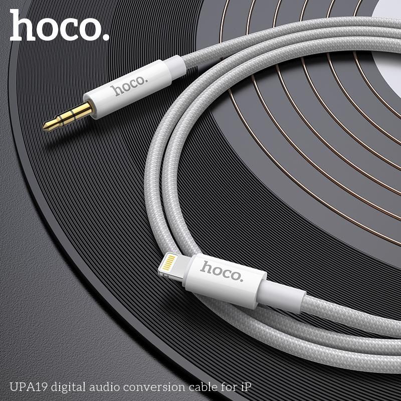 Cáp âm thanh AUX 3.5mm - Lightning - Hoco UPA19 - 1m