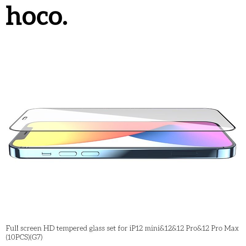 Kính Cường Lực Tràn Màn HD Hoco G7 iPhone 12 10c/hộp