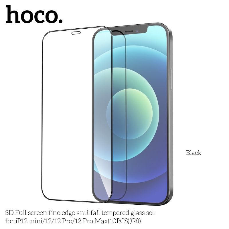 Kính Cường Lực Tràn Màn HD Hoco G8 Từ iPhone 7/8 đến iPhone 13 Pro Max/ Iphone 10c/hộp