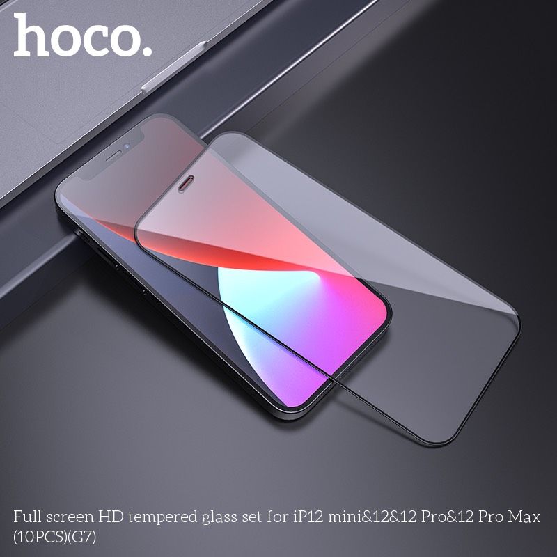 Kính Cường Lực Tràn Màn HD Hoco G7 iPhone 12 10c/hộp