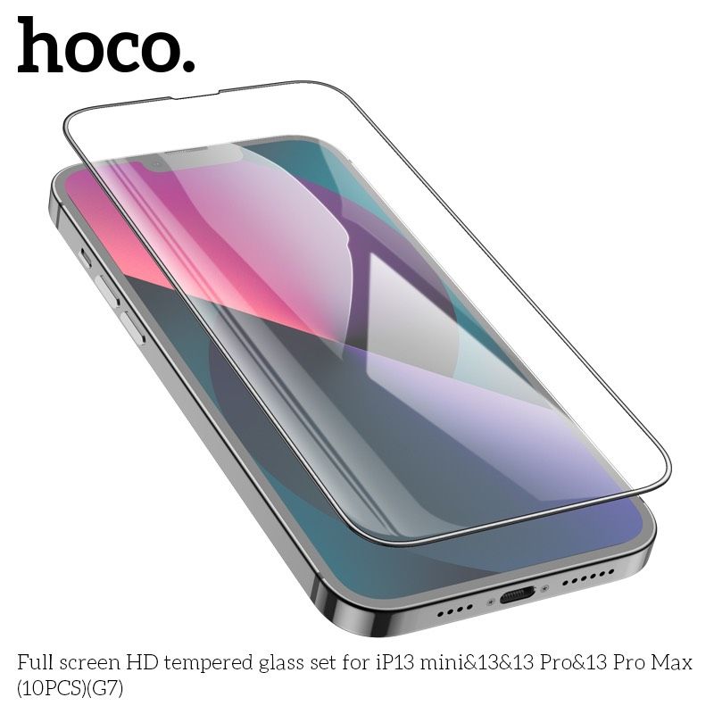 Kính cường lực tràn màn HD Hoco G7 iPhone 13 - (Đủ 3 mã - 10c/hộp)