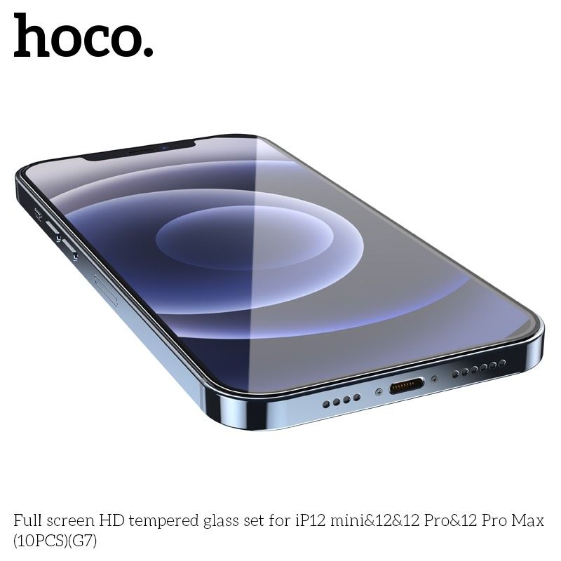 Kính Cường Lực Tràn Màn HD Hoco G7 iPhone 12 10c/hộp