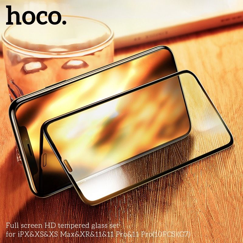 Kính Cường Lực Tràn Màn HD Hoco G7 Từ iPhone X đến iPhone 11 Pro Max/ Iphone 10c/hộp