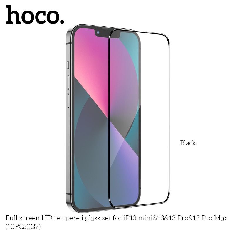 Kính cường lực tràn màn HD Hoco G7 iPhone 13 - (Đủ 3 mã - 10c/hộp)