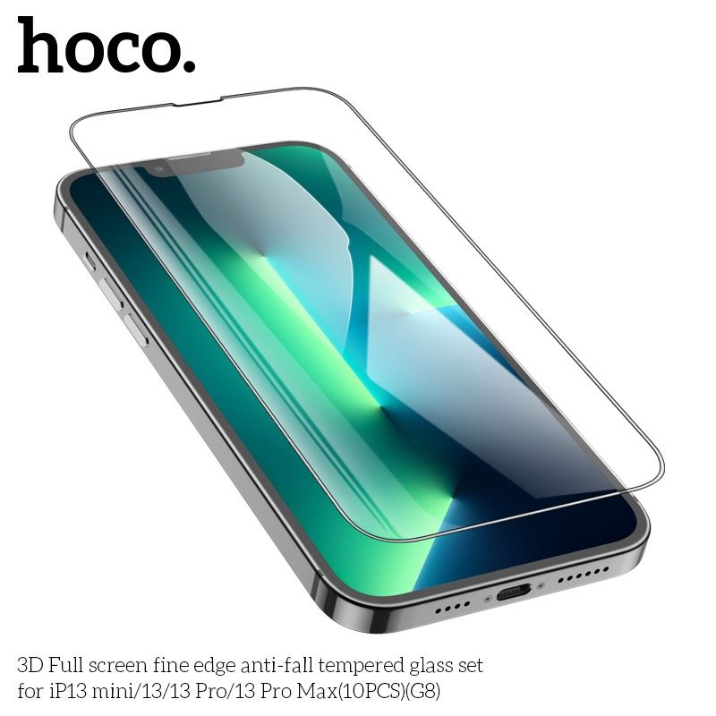 Kính Cường Lực Tràn Màn HD Hoco G8 Từ iPhone 7/8 đến iPhone 13 Pro Max/ Iphone 10c/hộp