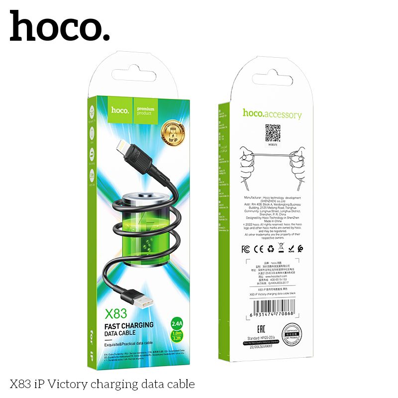 Cáp sạc Hoco X83 L 1m