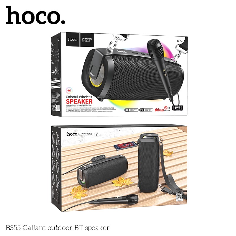 Loa Hoco BS55 Kèm 1 mic Dây