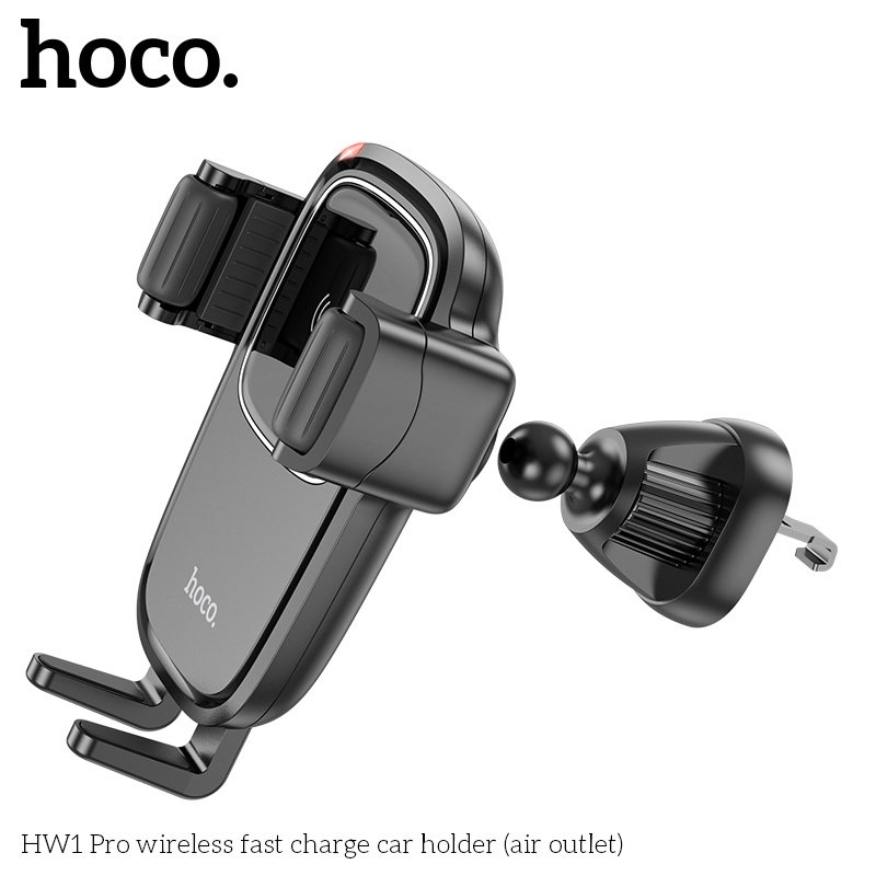 Giá Đỡ ôtô Sạc Nhanh Không Dây Hoco HW1 Pro (thoát khí)