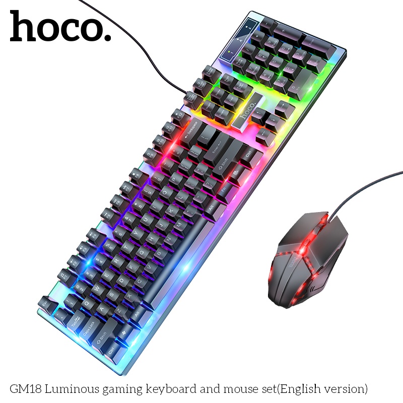 Bộ bàn phím chuột gaming có led Hoco Gm18