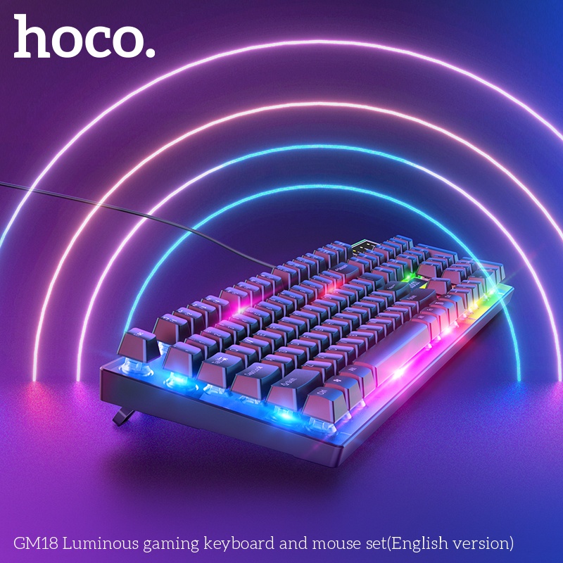 Bộ bàn phím chuột gaming có led Hoco Gm18