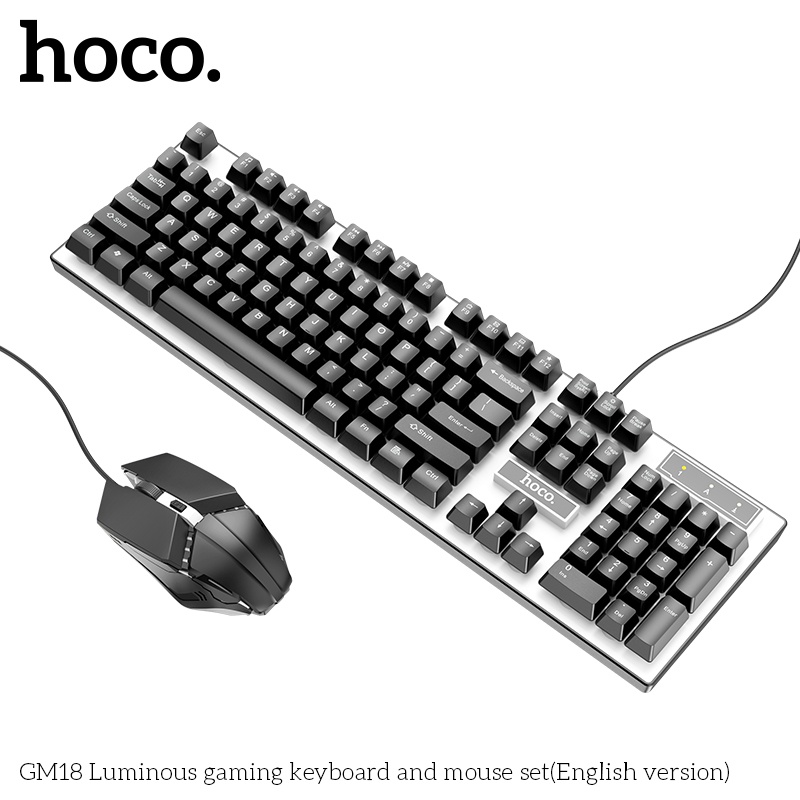 Bộ bàn phím chuột gaming có led Hoco Gm18