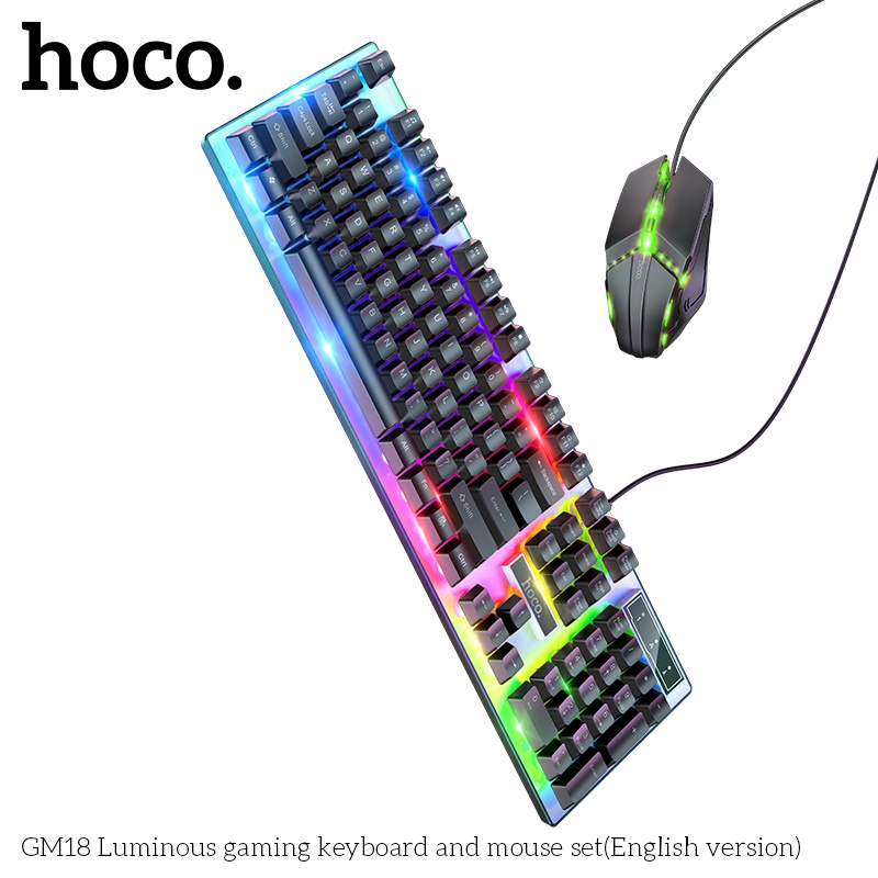 Bộ bàn phím chuột gaming có led Hoco Gm18