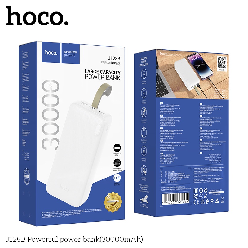 Pin sạc dự phòng Hoco J128B 30.000mAh