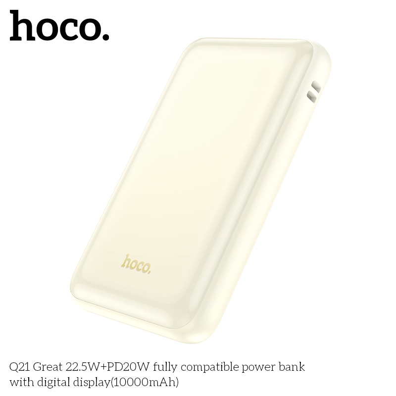 Pin sạc dự phòng sạc nhanh Hoco Q21 10.000mAh 22,5W+PD20W với màn hình kỹ thuật số