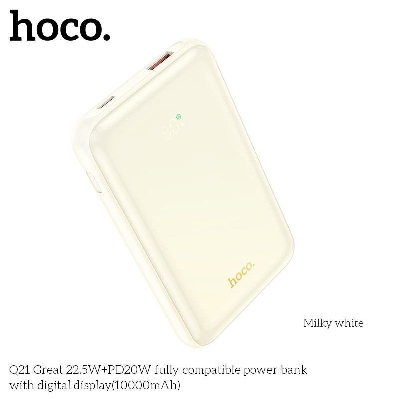 Pin sạc dự phòng sạc nhanh Hoco Q21 10.000mAh 22,5W+PD20W với màn hình kỹ thuật số