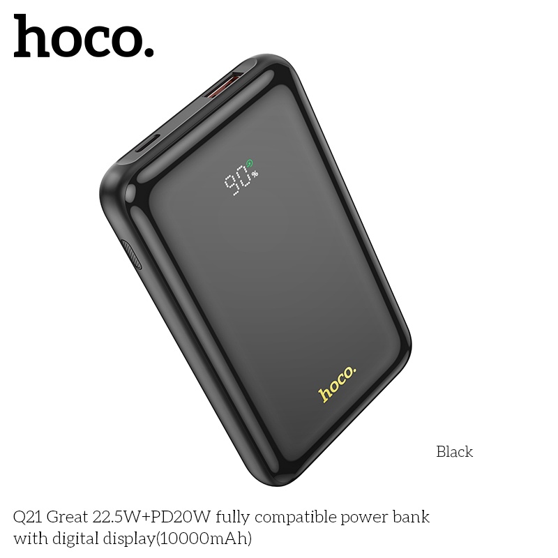 Pin sạc dự phòng sạc nhanh Hoco Q21 10.000mAh 22,5W+PD20W với màn hình kỹ thuật số