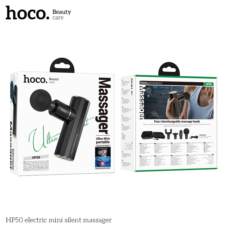 Máy mát xa điện cầm tay mini Hoco HP50