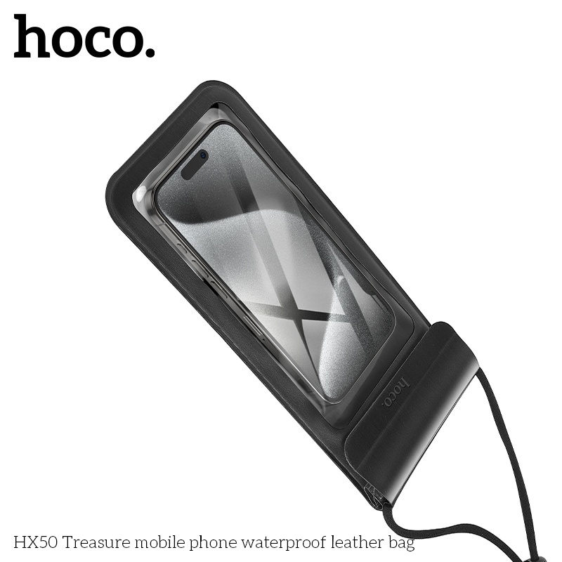 Túi da đựng điện thoại chống nước Hoco HX50