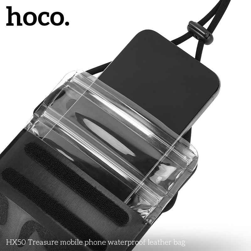 Túi da đựng điện thoại chống nước Hoco HX50