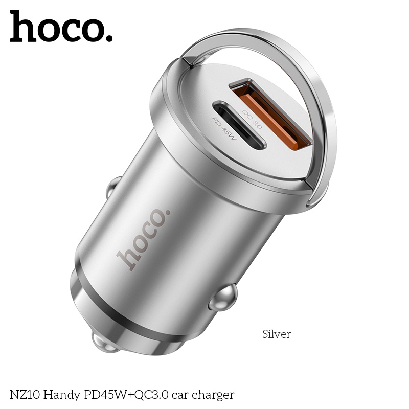 Tẩu sạc nhanh PD45W+QC3.0 Hoco NZ10