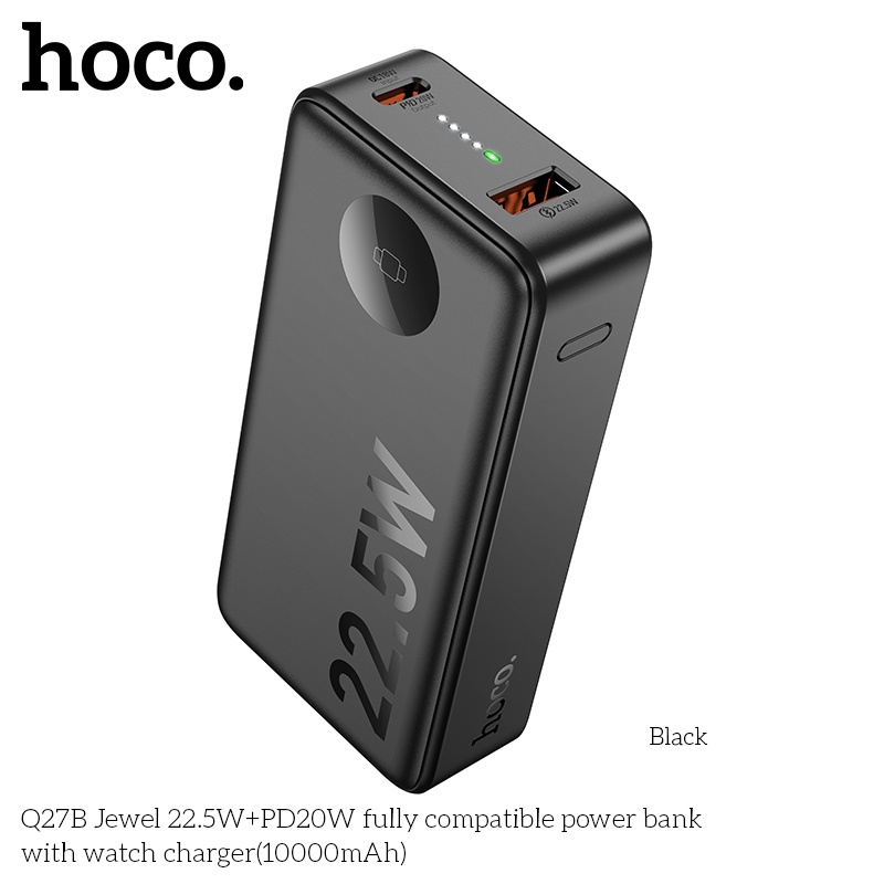 Pin sạc dự phòng 22.5W+PD20W có sạc đồng hồ Hoco Q27B10.000mAh