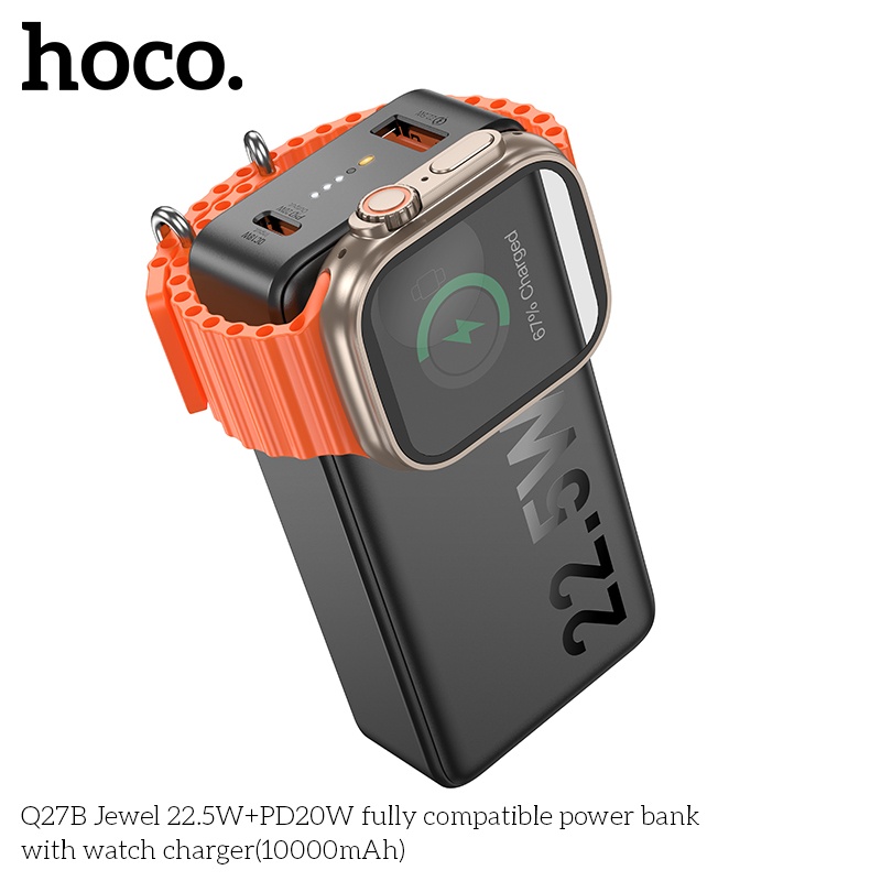 Pin sạc dự phòng 22.5W+PD20W có sạc đồng hồ Hoco Q27B10.000mAh