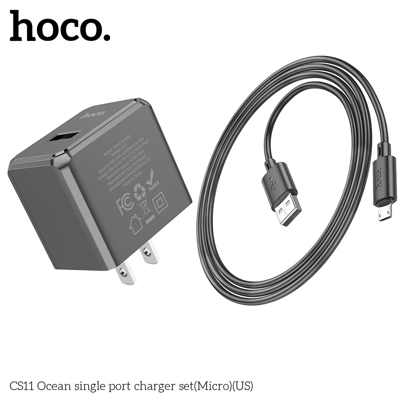 Bộ củ cáp sạc mini Hoco CS11 micro