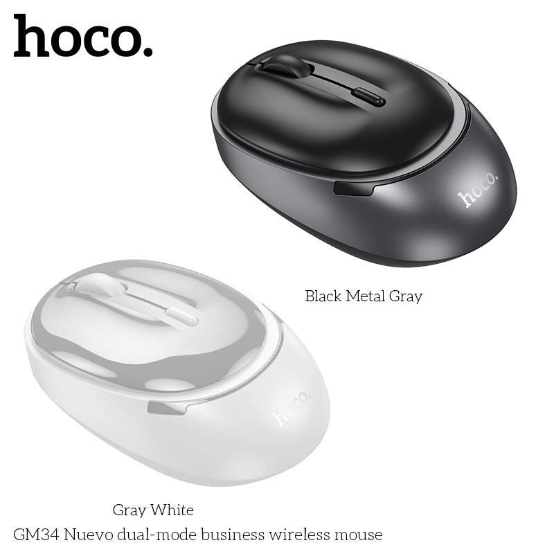 Chuột không dây + bluetooth Hoco 2.4G Gm34