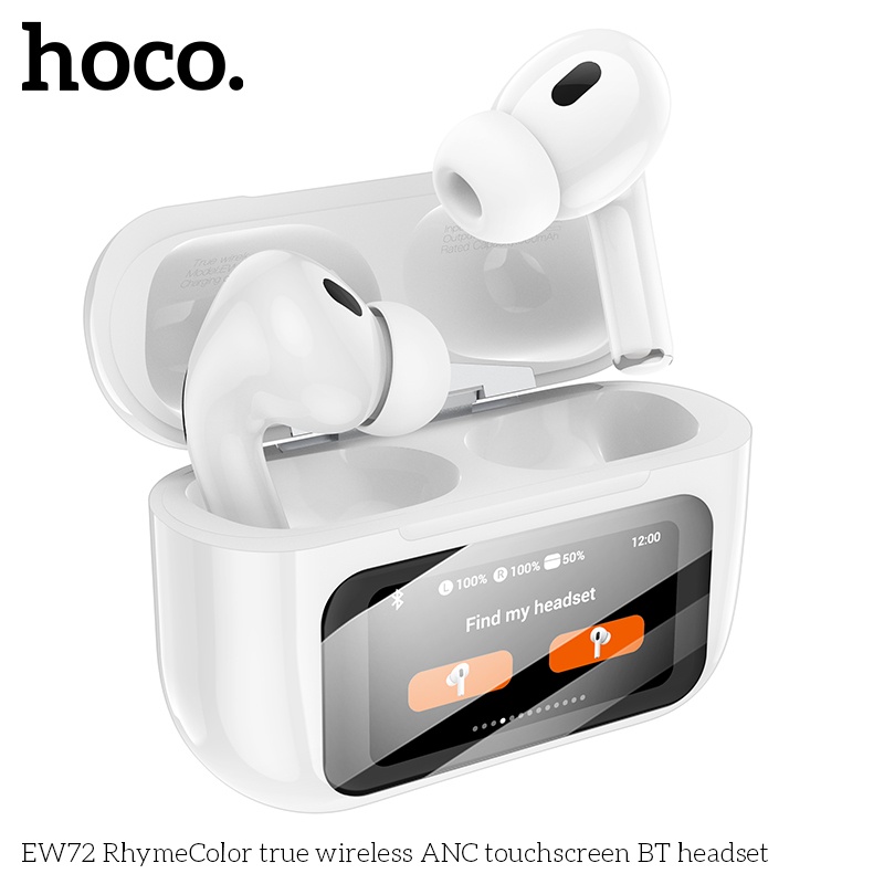 Tai nghe bluetooth hoco EW72 ANC có màn hình cảm ứng