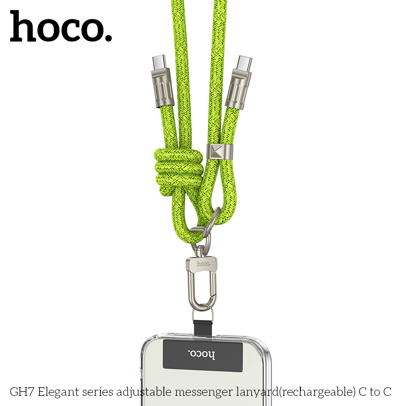 Cáp sạc có móc treo Hoco GH7 typeC-typeC