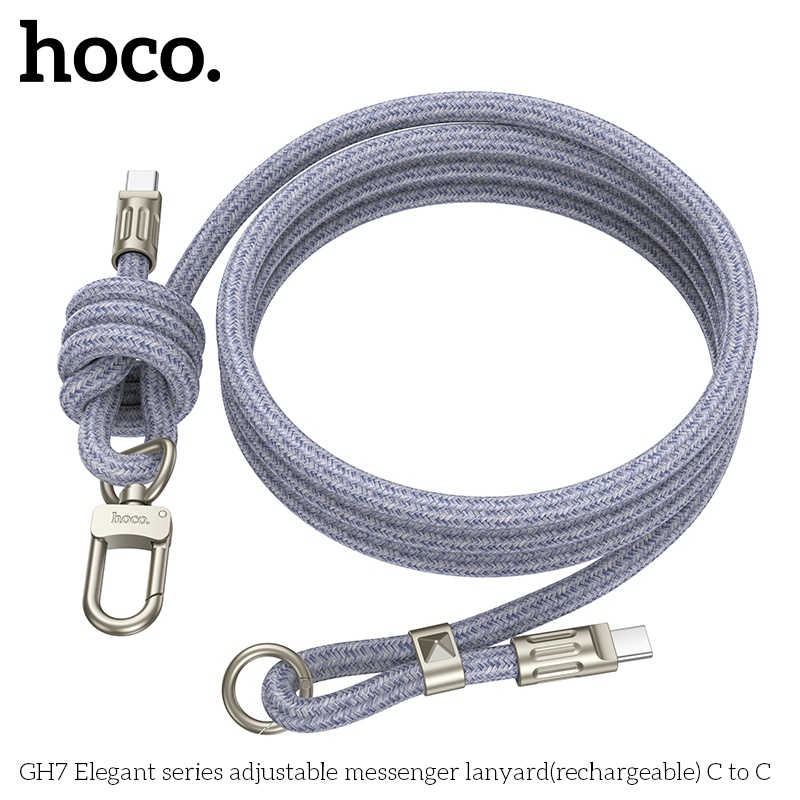 Cáp sạc có móc treo Hoco GH7 typeC-typeC