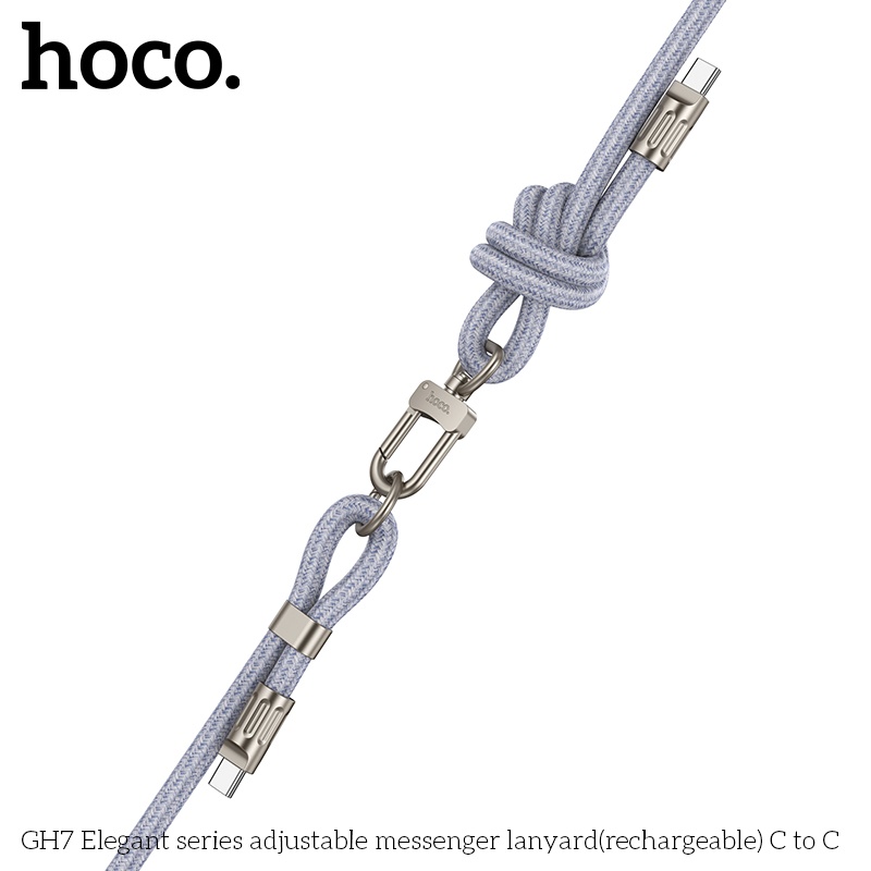 Cáp sạc có móc treo Hoco GH7 typeC-typeC