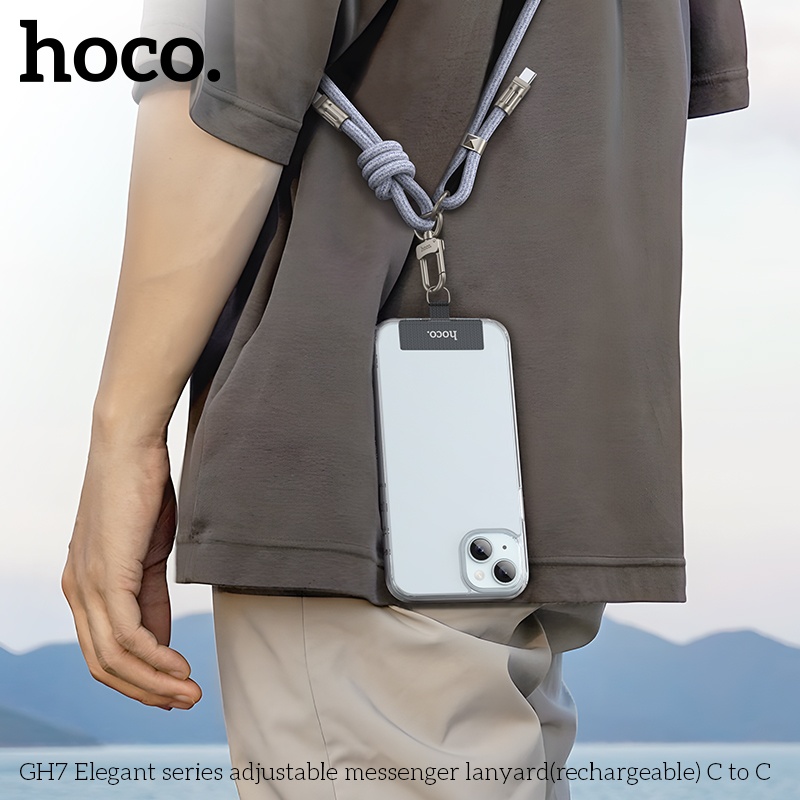 Cáp sạc có móc treo Hoco GH7 typeC-typeC