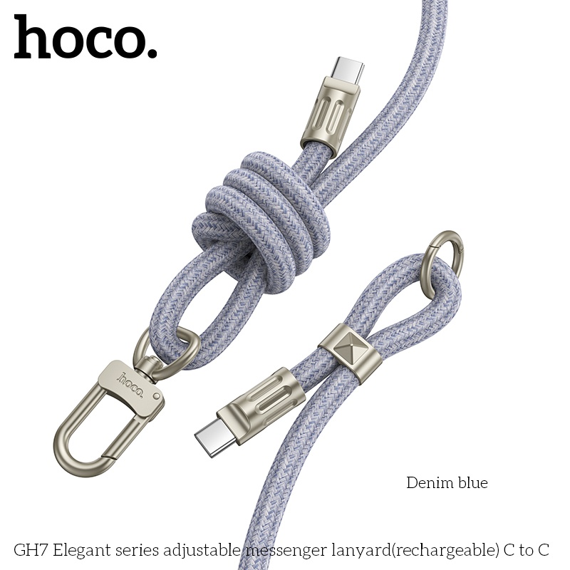 Cáp sạc có móc treo Hoco GH7 typeC-typeC