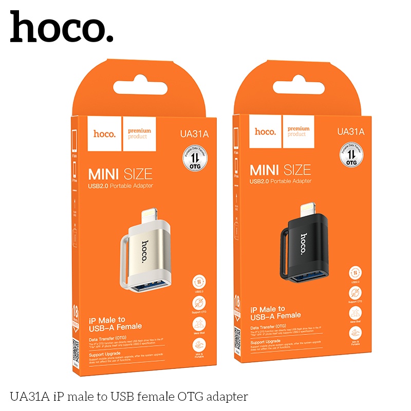 Đầu chuyển Hoco IP đực sang USB cái OTC UA31A Hoco