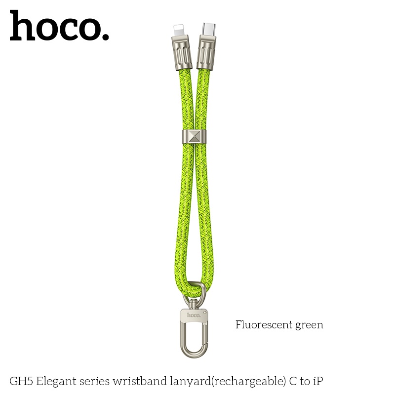 Cáp sạc đeo tay Hoco GH5 typeC-ip 21cm