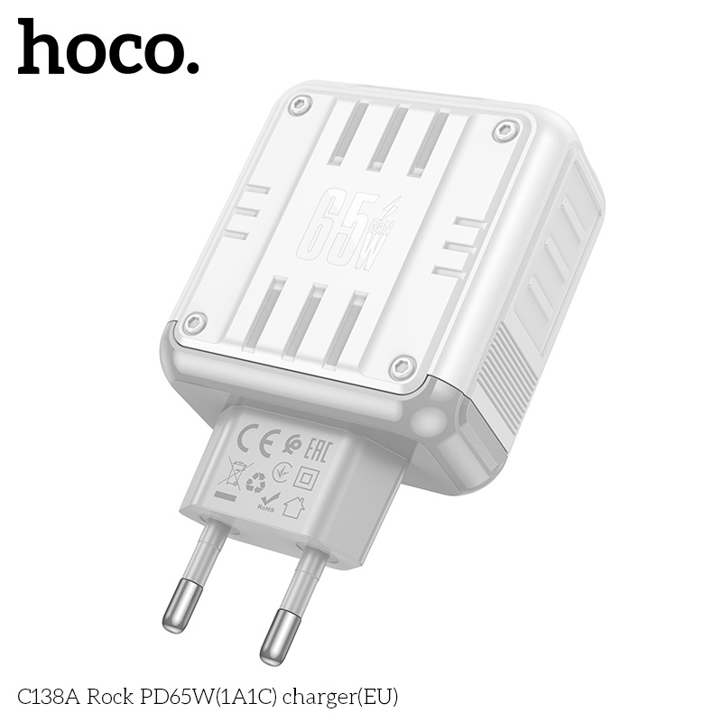 Củ sạc nhanh 2 cổng (1A1C) Hoco C138A PD65W