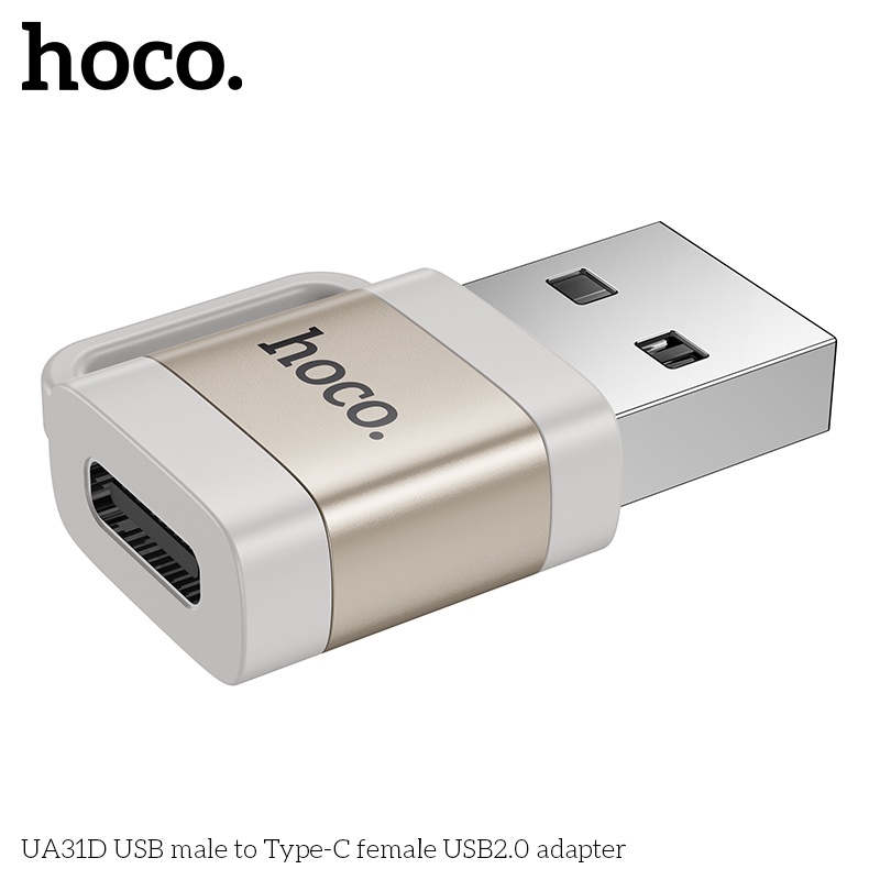 Đầu chuyển đổi mini USB-A đực USB-C Cái Hoco UA31D