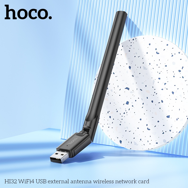 Ăng ten Wifi4 cắm đầu USB Hoco HI32