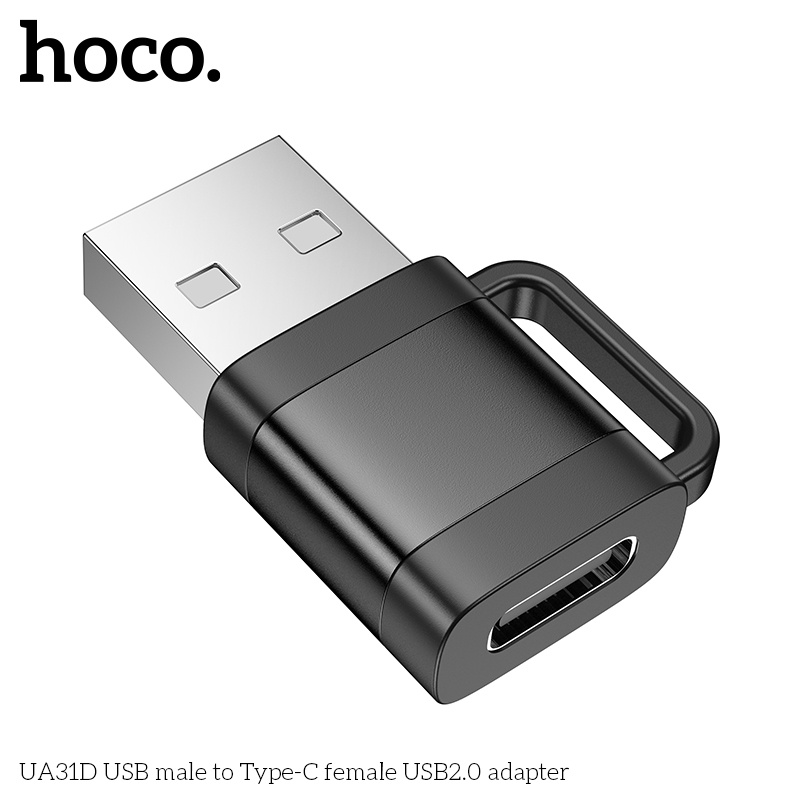 Đầu chuyển đổi mini USB-A đực USB-C Cái Hoco UA31D