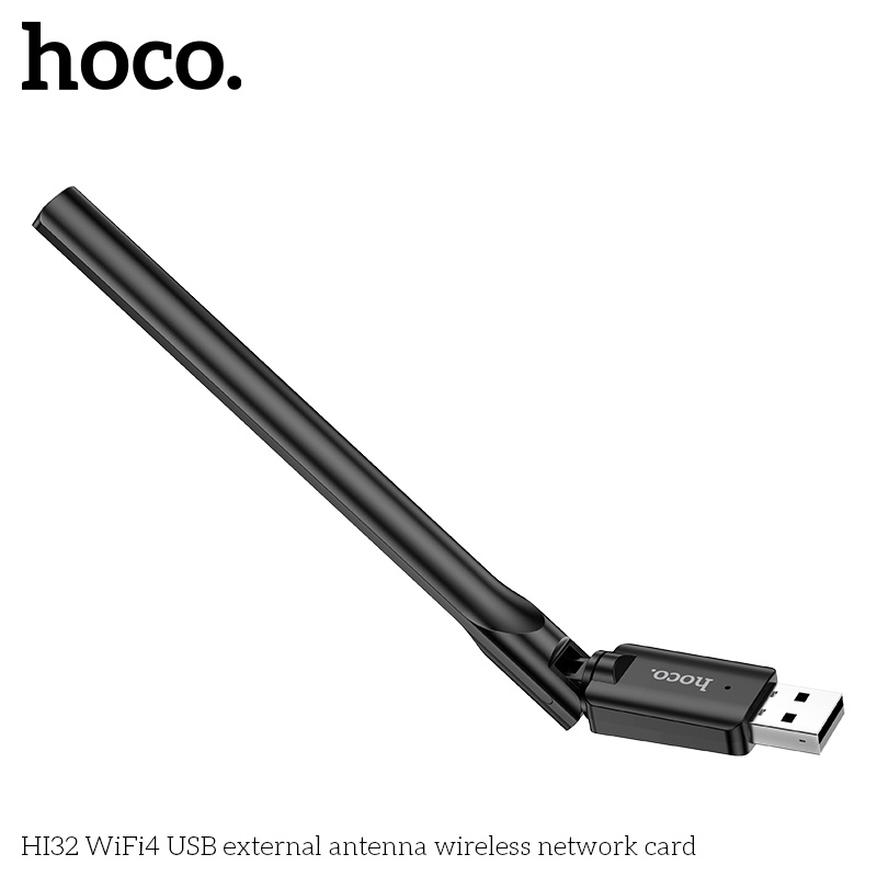 Ăng ten Wifi4 cắm đầu USB Hoco HI32