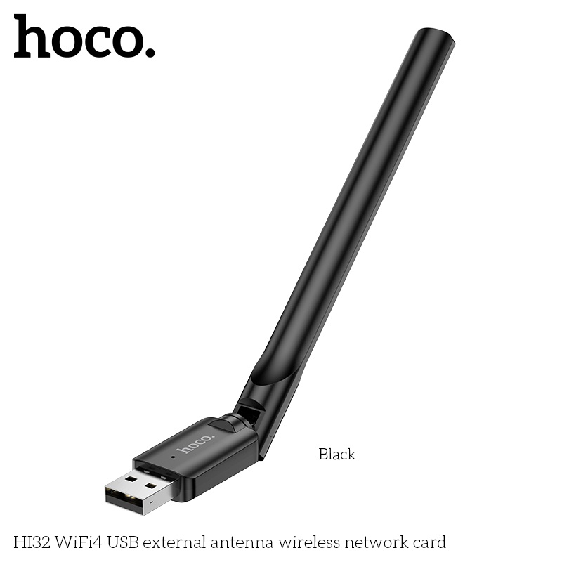 Ăng ten Wifi4 cắm đầu USB Hoco HI32