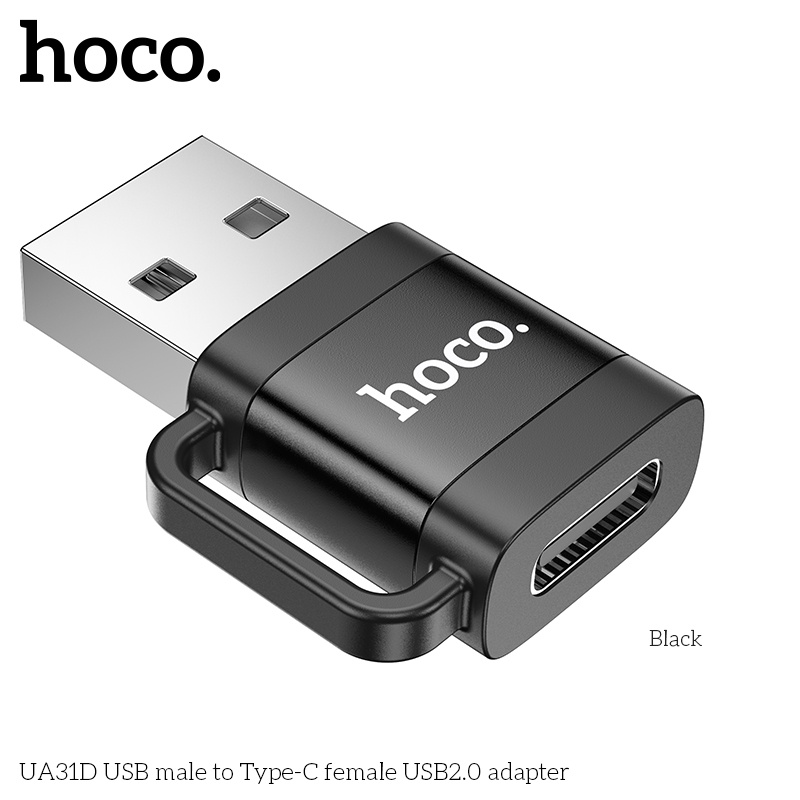 Đầu chuyển đổi mini USB-A đực USB-C Cái Hoco UA31D