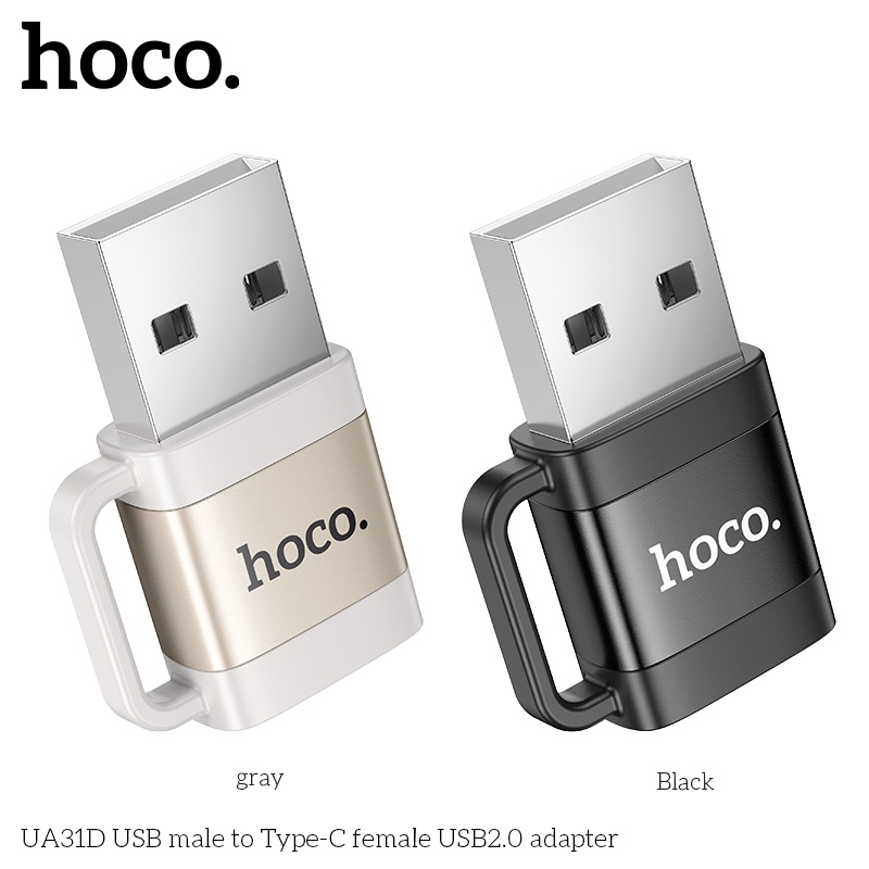 Đầu chuyển đổi mini USB-A đực USB-C Cái Hoco UA31D