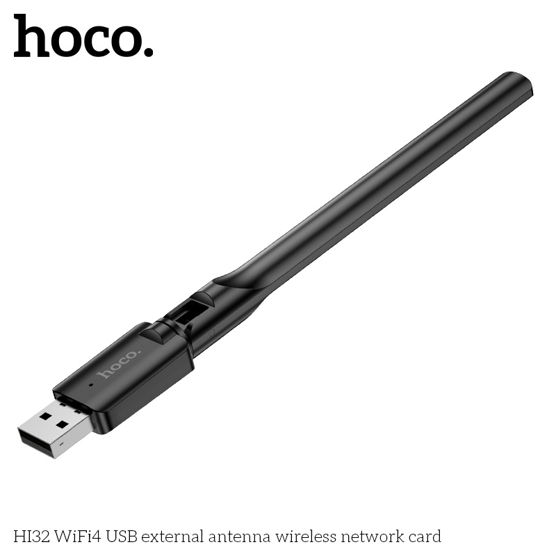 Ăng ten Wifi4 cắm đầu USB Hoco HI32