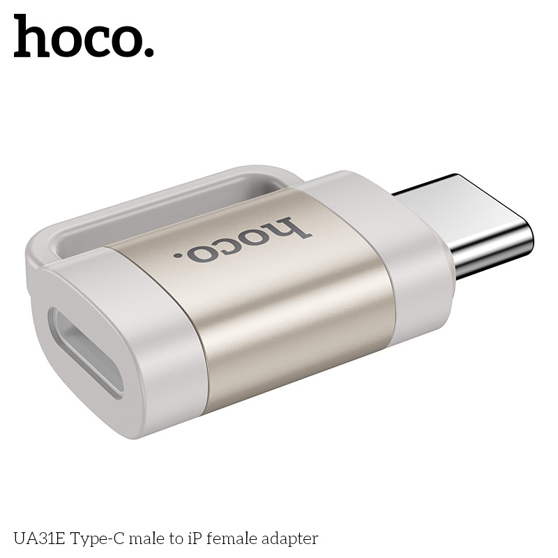 Đầu chuyển đổi Mini USB-C đực Ip cái Hoco UA31E