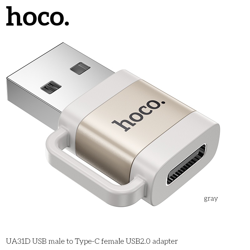 Đầu chuyển đổi mini USB-A đực USB-C Cái Hoco UA31D