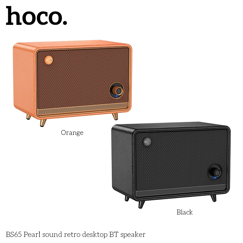 Loa Bluetooth gỗ Retro âm thanh tinh xảo bass to Hoco BS65