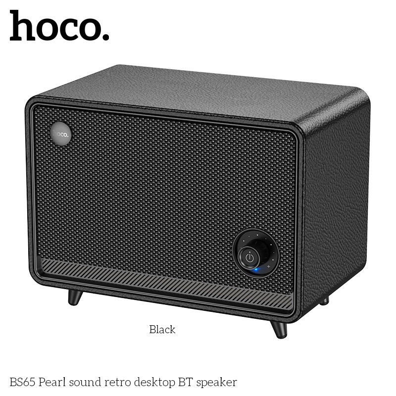 Loa Bluetooth gỗ Retro âm thanh tinh xảo bass to Hoco BS65