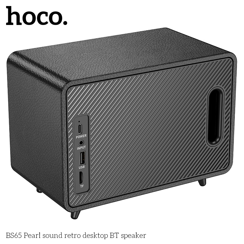 Loa Bluetooth gỗ Retro âm thanh tinh xảo bass to Hoco BS65